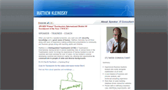 Desktop Screenshot of kleinosky.com