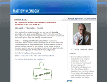 Tablet Screenshot of kleinosky.com